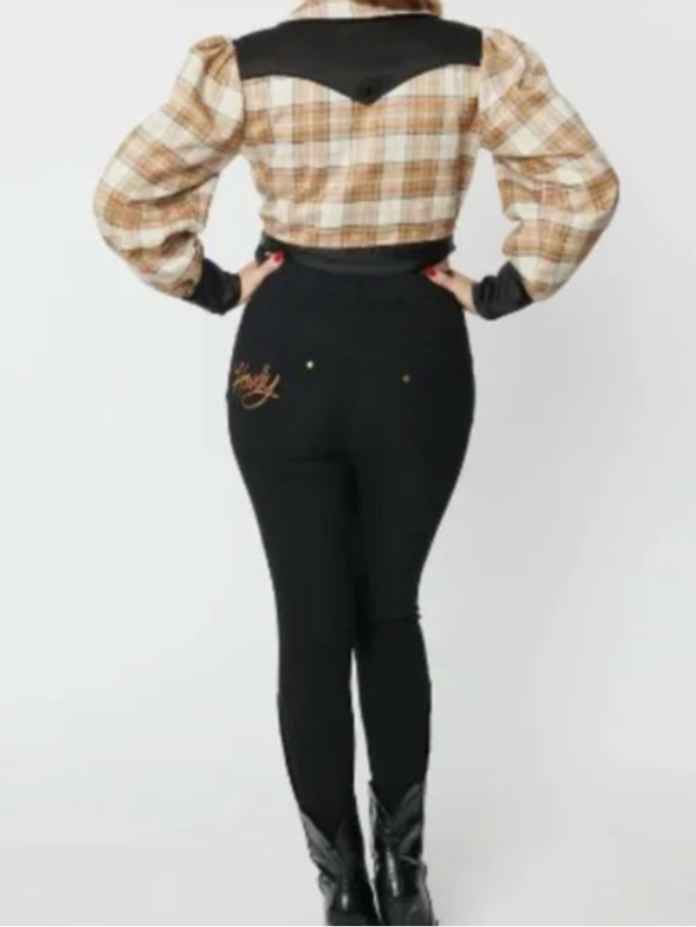 Unique Vintage Studded Black Skinny Jeans